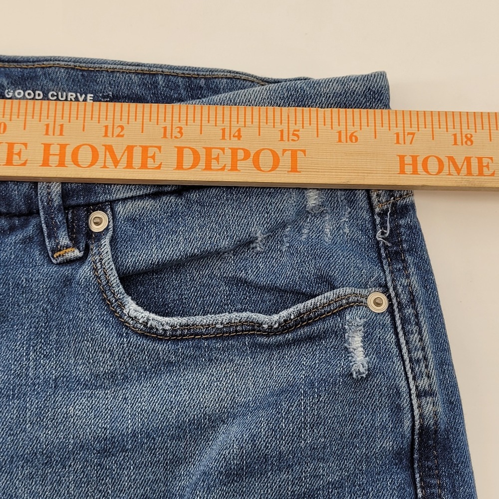 Good American Good Curve Straight‎ Jeans Womens 14/32 Blue Super High Rise Denim - Picture 4 of 6